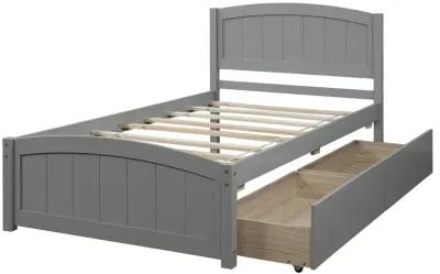 Merax Platform Bed with Two Drawers