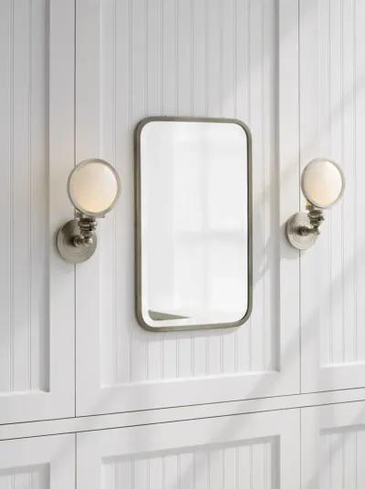 Boston Head Light Sconce in Antique Nickel