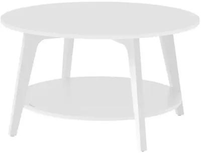 2-Tier Round Coffee Table with Stylish Design and Ample Storage