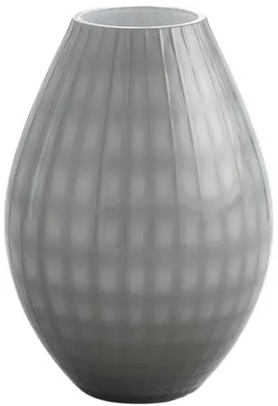 Cased Glass Grid Vase-Small