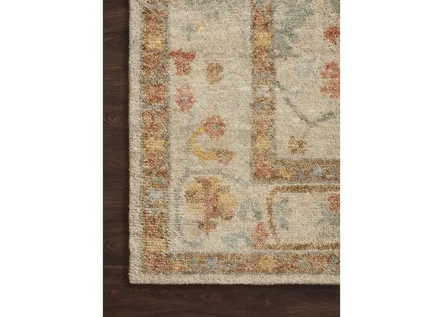 Clement CLM01 Pebble/Multi 4' x 6' Rug