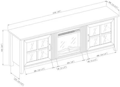 Belen Kox Farmhouse Fireplace TV Stand, Belen Kox