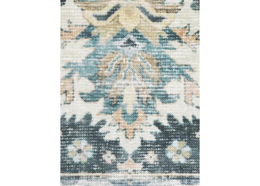 Charleston 2' x 8' Blue Rug