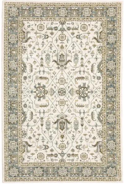 Andorra 6'7" x 9'6" Ivory Rug