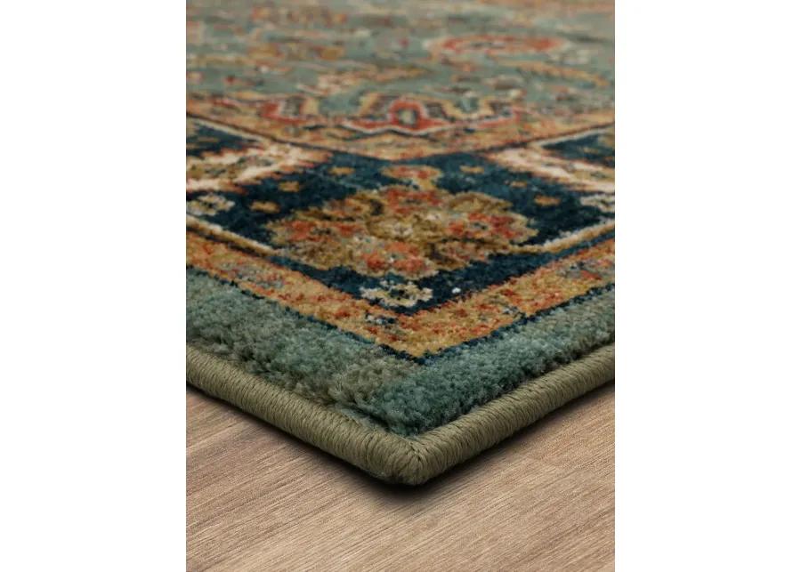 Spice Market Deir Aquamarine 3' 5" X 5' 5" Rug