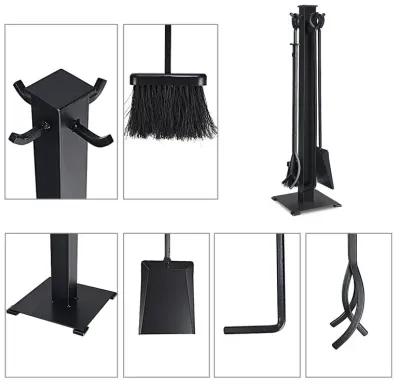 5 Pieces Fireplace Iron Fire Place Tool Set