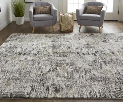 Vancouver 39FHF Ivory/Gray/Brown 1'8" x 2'10" Rug