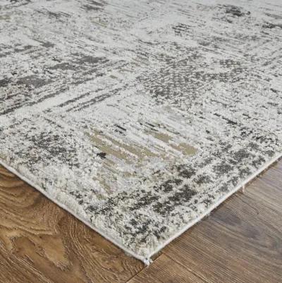 Vancouver 39FHF Ivory/Gray/Brown 1'8" x 2'10" Rug