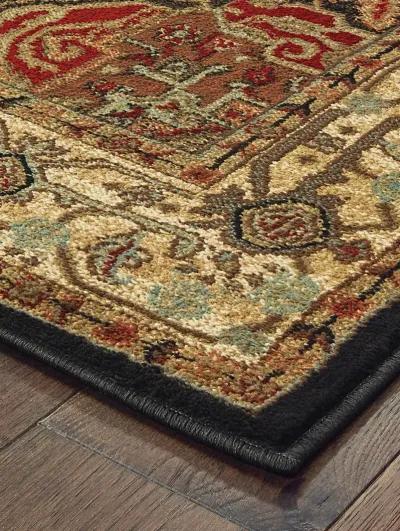 Laurel 7'10" x 10' Black Rug