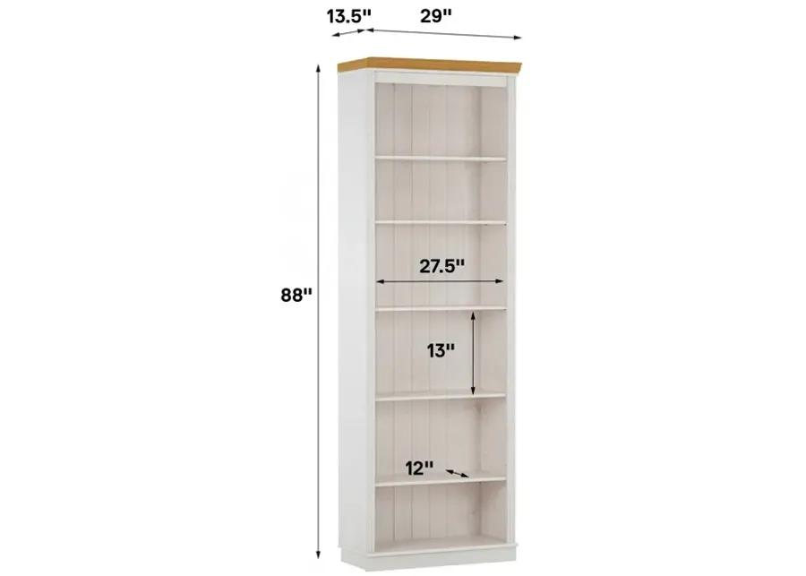 Anita Tall 6 Shelf Wooden Bookcase