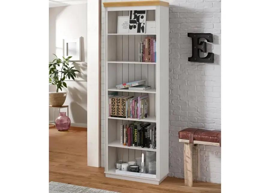 Anita Tall 6 Shelf Wooden Bookcase