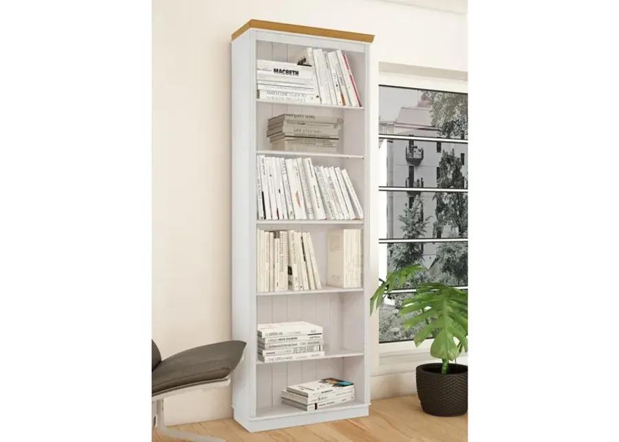 Anita Tall 6 Shelf Wooden Bookcase