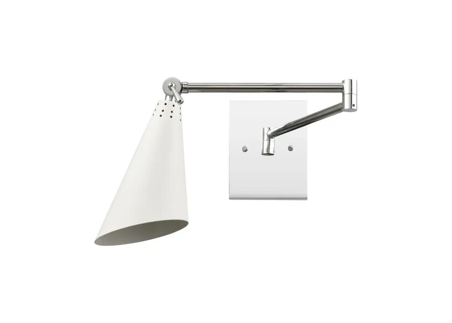 Luca 9'' High 1-Light Silver Sconce