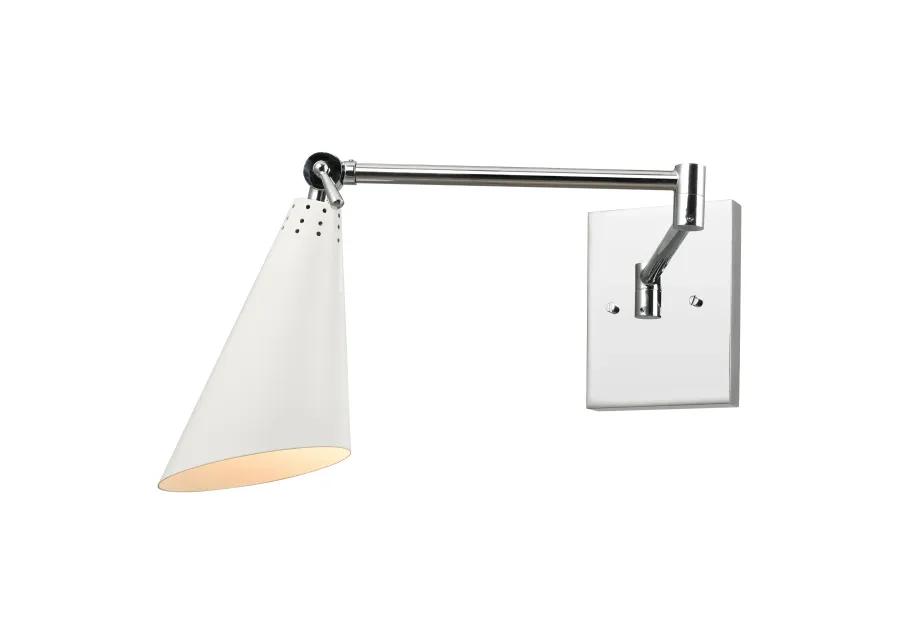 Luca 9'' High 1-Light Silver Sconce