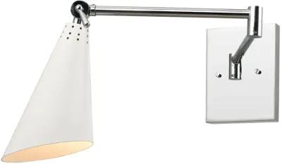 Luca 9'' High 1-Light Silver Sconce