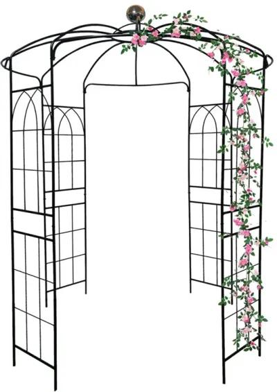 Birdcage Shaped Metal Garden Arch Gazebo