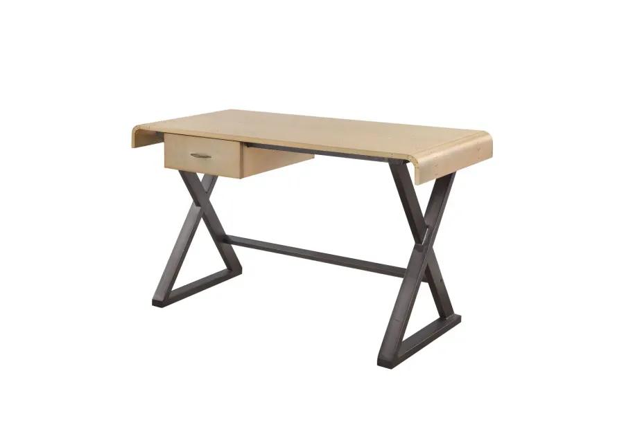 Danton Desk, Gold Aluminum 92424