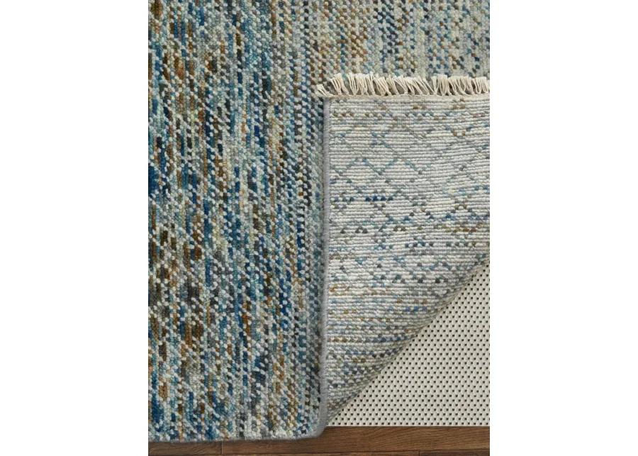 Branson 69BQF 5'6" x 8'6" Blue/Ivory Rug