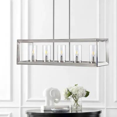 Anna Linear Metal/Glass LED Pendant