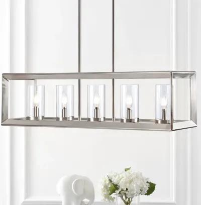 Anna Linear Metal/Glass LED Pendant