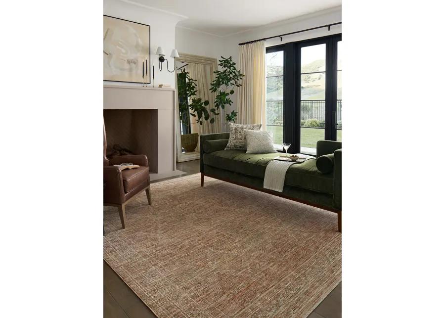 II Tabitha Clay/Natural 2'7" x 10'0" Runner Rug by Loloi II