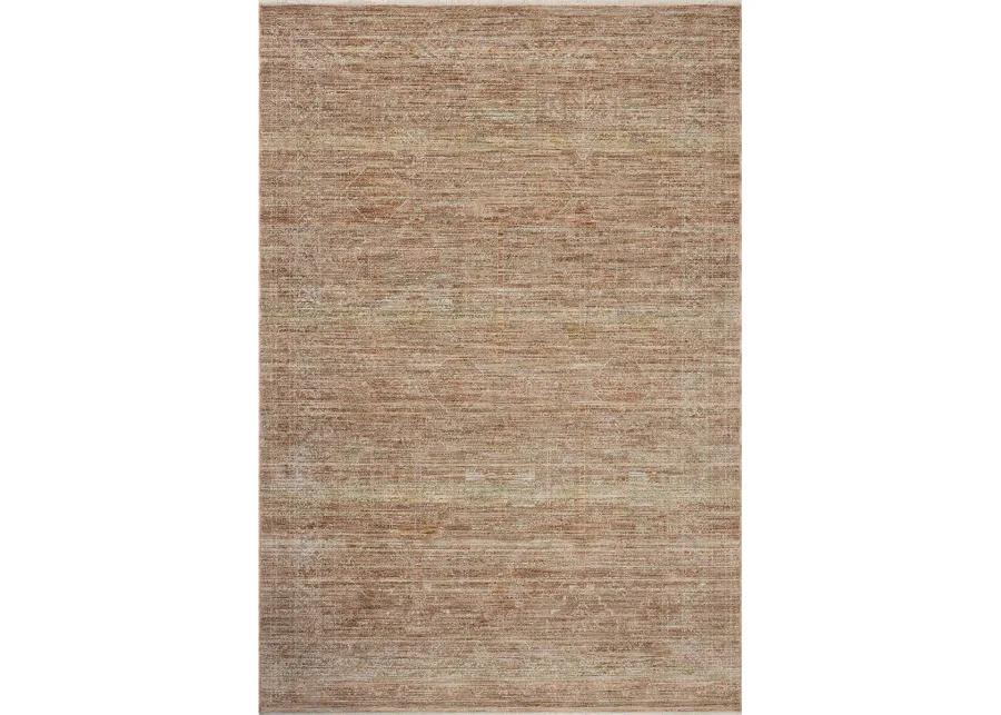 II Tabitha Clay/Natural 2'7" x 10'0" Runner Rug by Loloi II