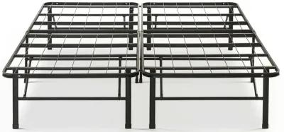 Hivvago King size Folding Sturdy Metal Platform Bed Frame with Storage Space