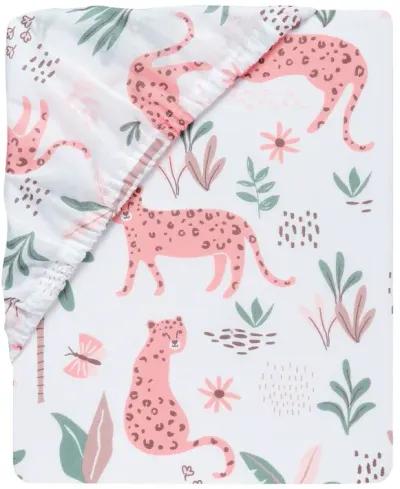 Lambs & Ivy Enchanted Safari Animals 100% Cotton Jungle Baby Fitted Crib Sheet