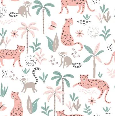 Lambs & Ivy Enchanted Safari Animals 100% Cotton Jungle Baby Fitted Crib Sheet