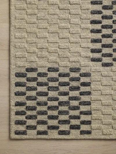 Bradley BRL-01 Beige / Midnight 7''9" x 9''9" Rug by Chris Loves Julia