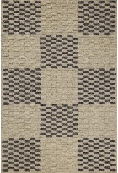 Bradley BRL-01 Beige / Midnight 7''9" x 9''9" Rug by Chris Loves Julia