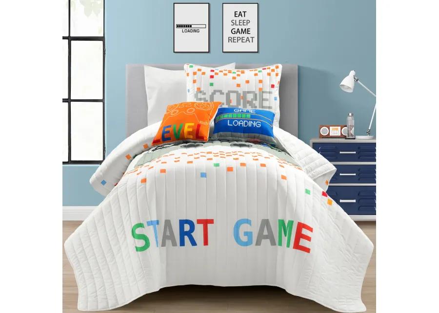 Video Games Reversible Oversized Quilt 4Pc Set