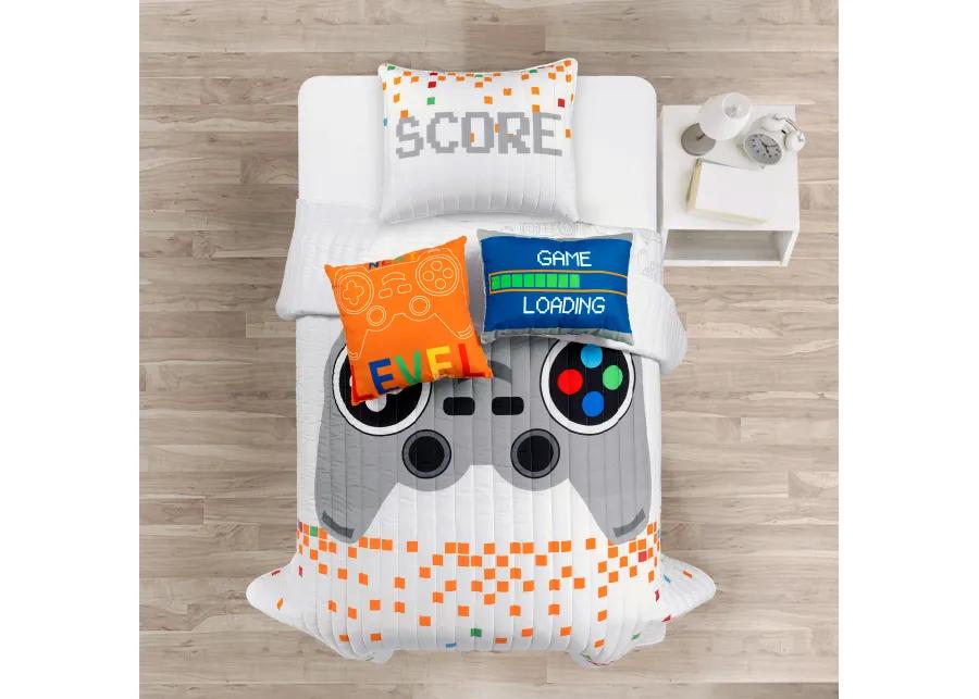 Video Games Reversible Oversized Quilt 4Pc Set