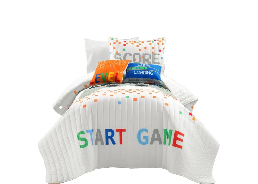 Video Games Reversible Oversized Quilt 4Pc Set