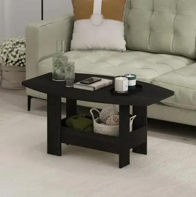 Simple Design Coffee Table with Storage Compartment, Espresso