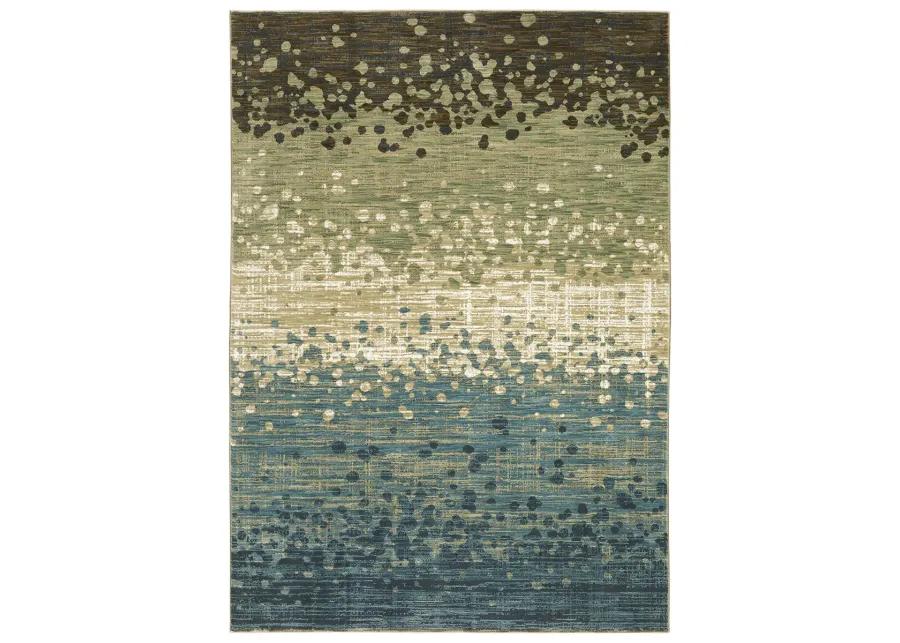 Reed 9'10" x 12'10" Blue Rug