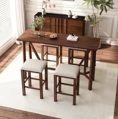 5-Piece Dining Set with Power Outlets