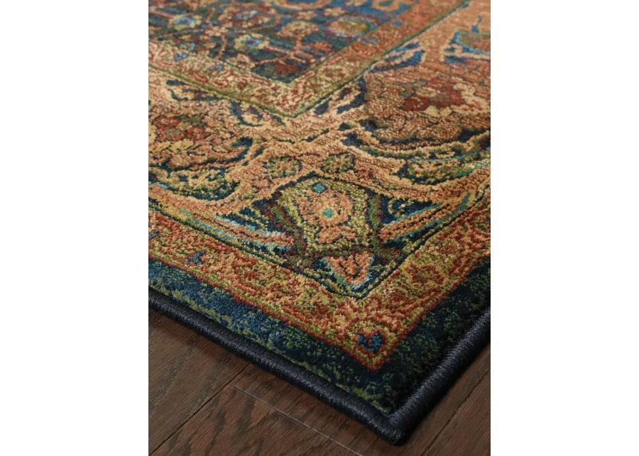 Kharma 2'3" x 4'5" Blue Rug