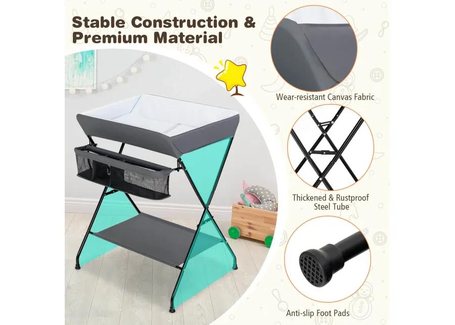 Baby Storage Folding Diaper Changing Table