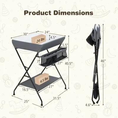 Baby Storage Folding Diaper Changing Table