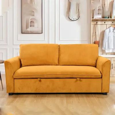 MONDAWE Mondern 3 in 1 Convertible Sleeper Sofa Bed with Reclining Backrest,Small Love Seat Lounge Sofa with Pullout Bed