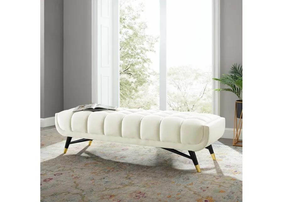 Adept 60" Performance Velvet Bench-Benzara