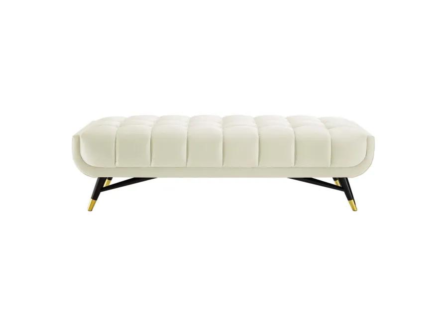 Adept 60" Performance Velvet Bench-Benzara