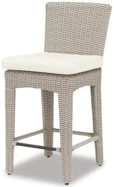 Manhattan Counter Stool in Linen Canvas w/ Self Welt