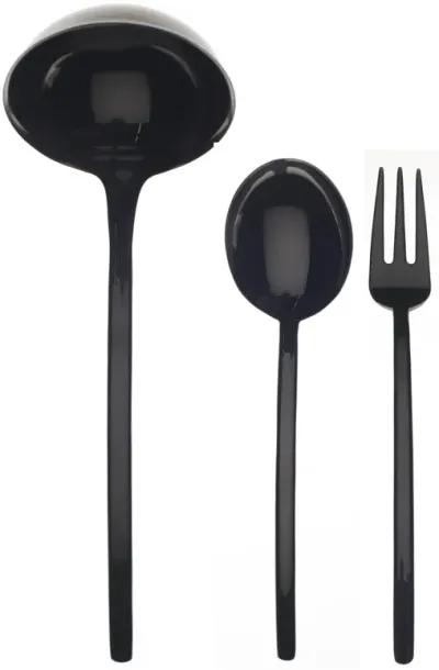 Due Black Gold Serving Set 3 Pieces