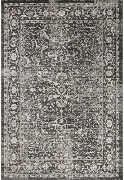 Odette ODT01 Charcoal/Silver 4' x 6' Rug