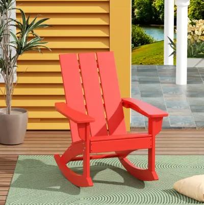 WestinTrends Modern Adirondack Outdoor Rocking Chair