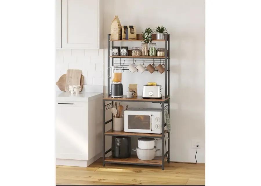 Bakers Rack with Power Outlet