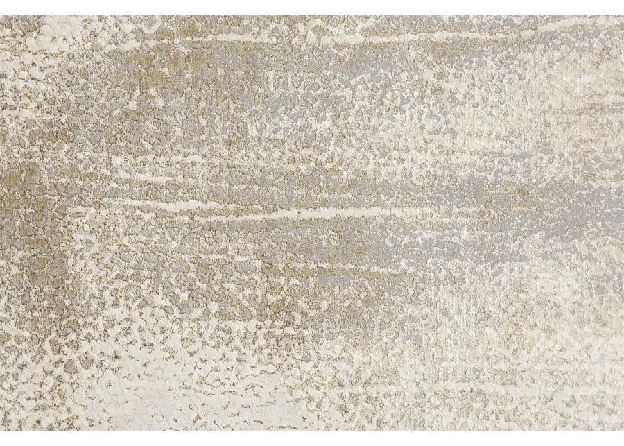 Aura 3739F Ivory/Gray/Gold 2'10" x 7'10" Rug