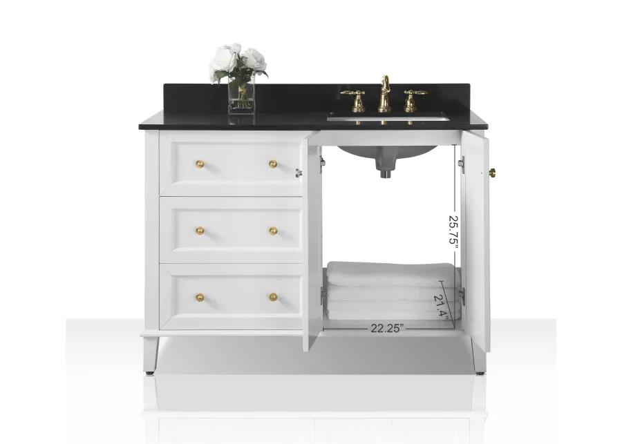 Hannah 48 in. Off Centered Bath Vanity Set